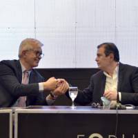 Foto: El ministro Domínguez junto al gobernador Zamora